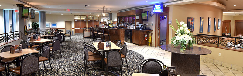 Main dining area and bar of Chicago Joe's Restaurant & Sports Bar